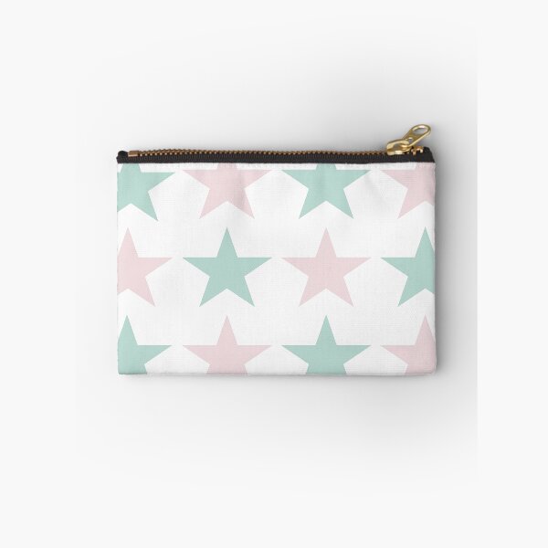 Item preview, Large MINT GREEN, PALE PINK and WHITE STARS  designed and sold by RachelMacht.