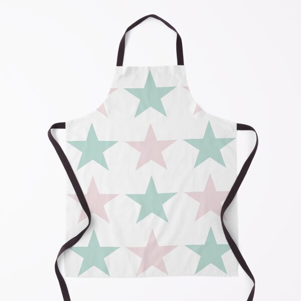 Item preview, Large MINT GREEN, PALE PINK and WHITE STARS designed and sold by RachelMacht.
