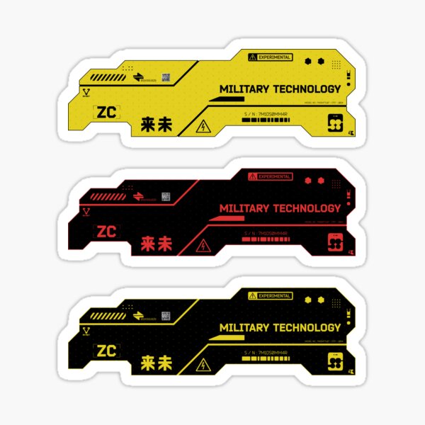 Vista previa del artículo con la obra «PEGATINAS Cyberpunk vol. 07», diseñado y vendido por JulianoZn97.