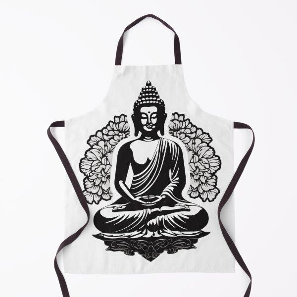 Item preview, Black White Buddha Statue , Digital Art, buddha Modern art 3D designed and sold by MartynGrey.