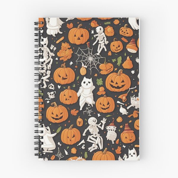 Item preview, Perpetual Night's Charm: Halloween's Infinite Spooky Pattern designed and sold by The-Library.