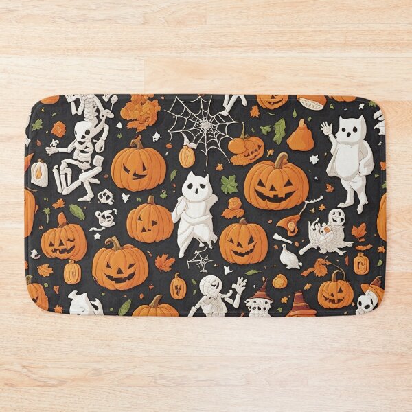 Item preview, Perpetual Night's Charm: Halloween's Infinite Spooky Pattern designed and sold by The-Library.