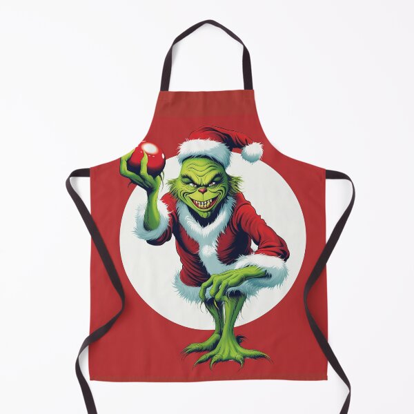 Item preview, The Scary Grinch close to you. Red Christmas Ball. designed and sold by br3wow.