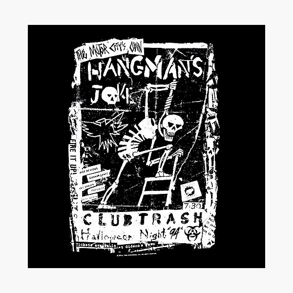 Artikel-Vorschau von Hangman's Joke Flier (für schwarze Hemden), designt und verkauft von Lost In Shirts.