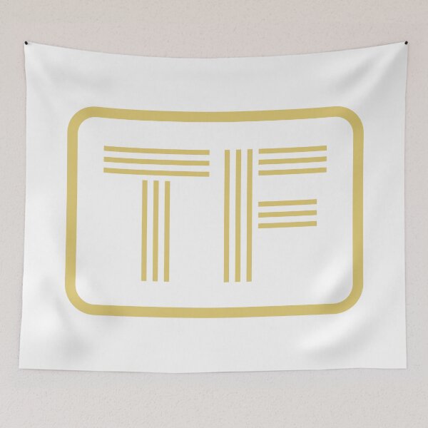 Item preview, TF Initials Gold Geometric Letters designed and sold by Jeallan Designs.