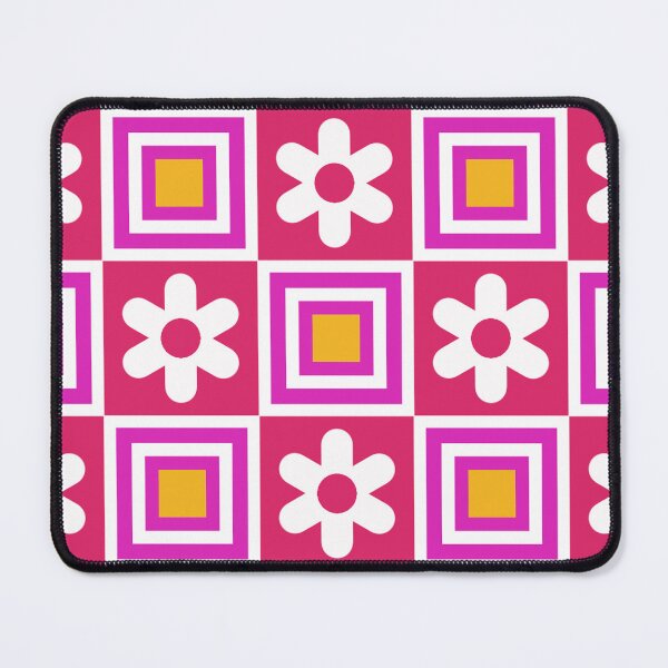 Item preview, Cube and white floral pattern on red background designed and sold by NAGNE.