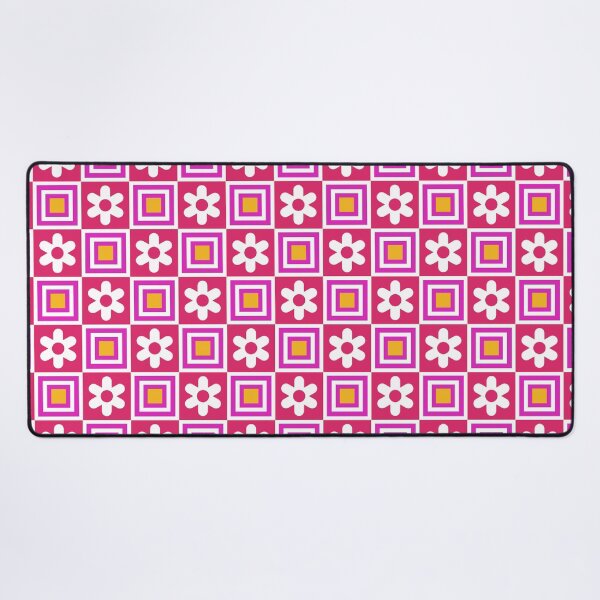 Item preview, Cube and white floral pattern on red background designed and sold by NAGNE.
