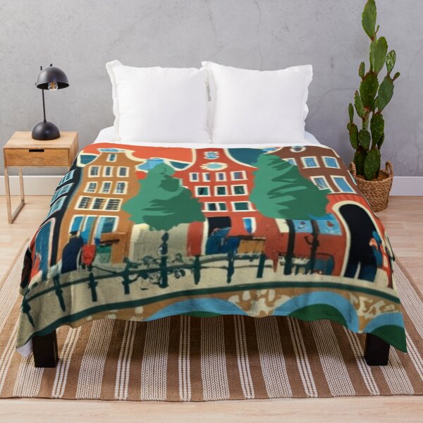Item preview, A Vintage Travel Art of Amsterdam - Netherlands designed and sold by GoodOldVintage.
