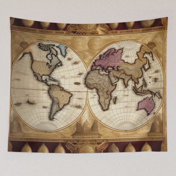 Item preview, Ancient world map designed and sold by Roxburylane.