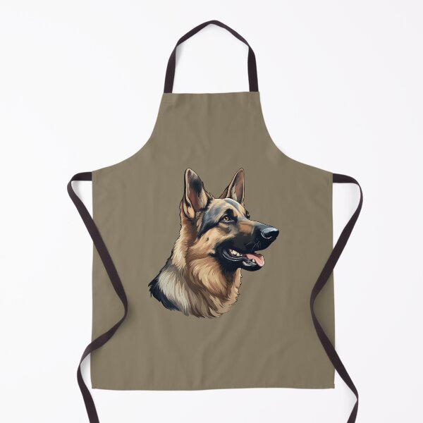 Artikelvorschau, Elsässer Wolf-Hundekopf-Porträt-Illustration entworfen und verkauft von solrevolver.