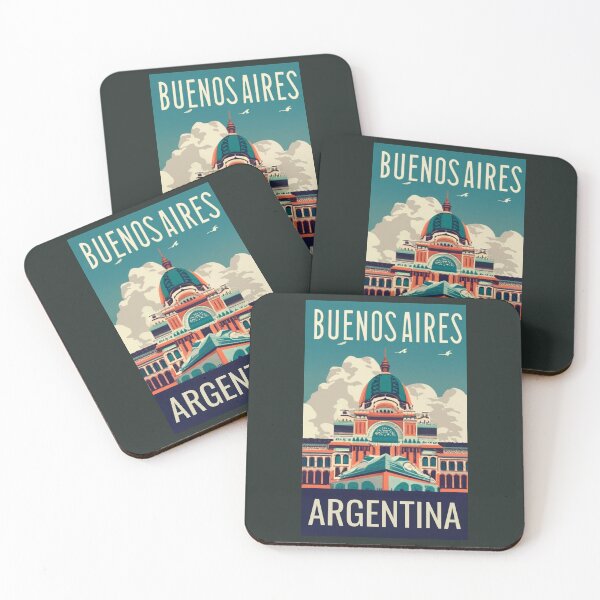 Item preview, A Vintage Travel Art of Buenos Aires - Argentina  designed and sold by GoodOldVintage.