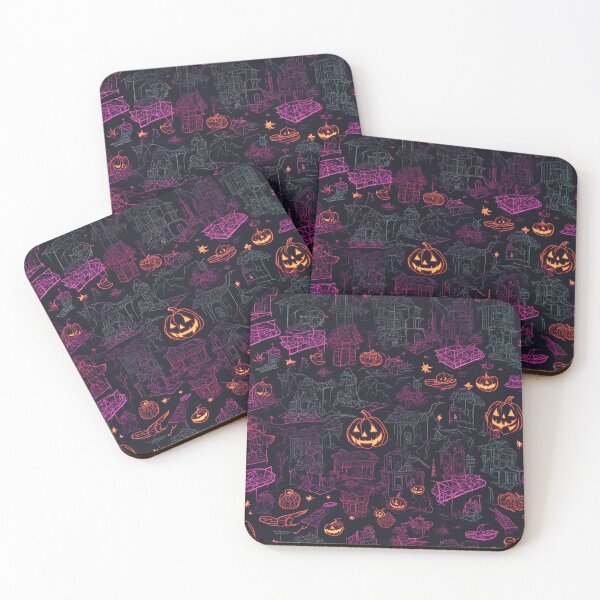 Item preview, Ghoulish Galaxy: Halloween's Boundless Spooky Pattern designed and sold by The-Library.