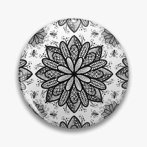 Item preview, Zentangled flowers and bees designed and sold by DawnLawty67.