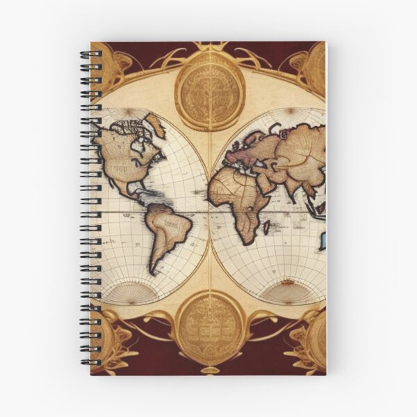 Item preview, Vintage decorative world map  designed and sold by Roxburylane.