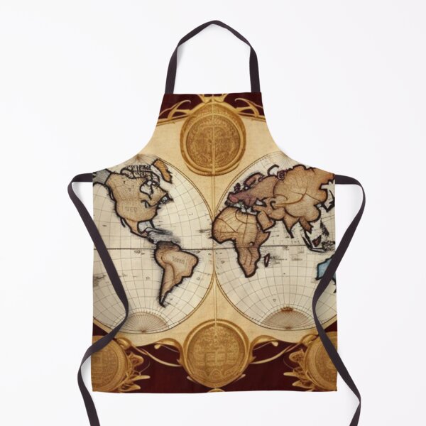 Item preview, Vintage decorative world map  designed and sold by Roxburylane.