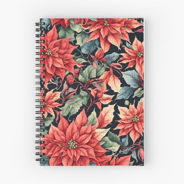 Item preview, Watercolor Poinsettias Pattern designed and sold by Patternliss.