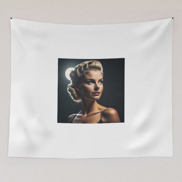 Item preview, pinup blond movie like apparence designed and sold by aipinups.