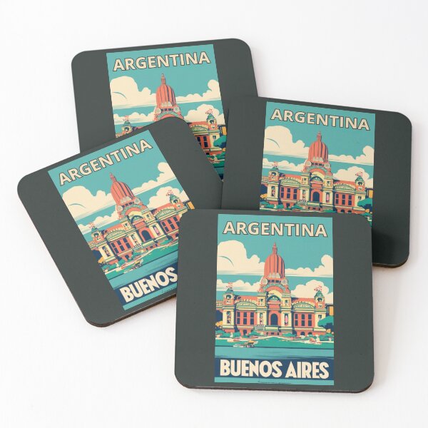 Item preview, A Vintage Travel Art of Buenos Aires - Argentina  designed and sold by GoodOldVintage.