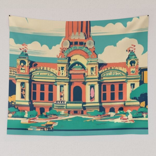 Item preview, A Vintage Travel Art of Buenos Aires - Argentina  designed and sold by GoodOldVintage.