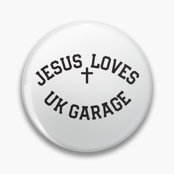Item preview, Jesus Loves UK Garage Slogan - Dark Text designed and sold by thetshirtworks.