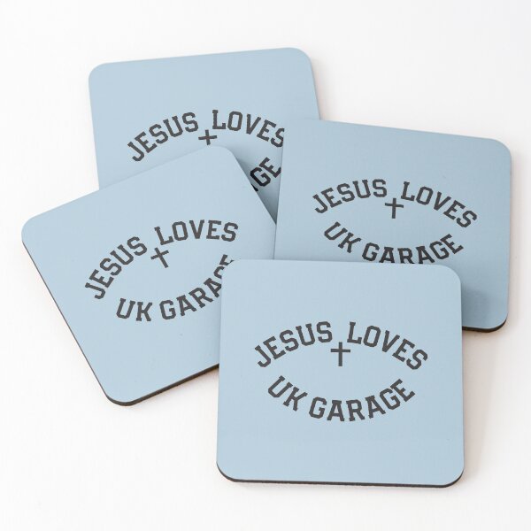 Item preview, Jesus Loves UK Garage Slogan - Dark Text designed and sold by thetshirtworks.