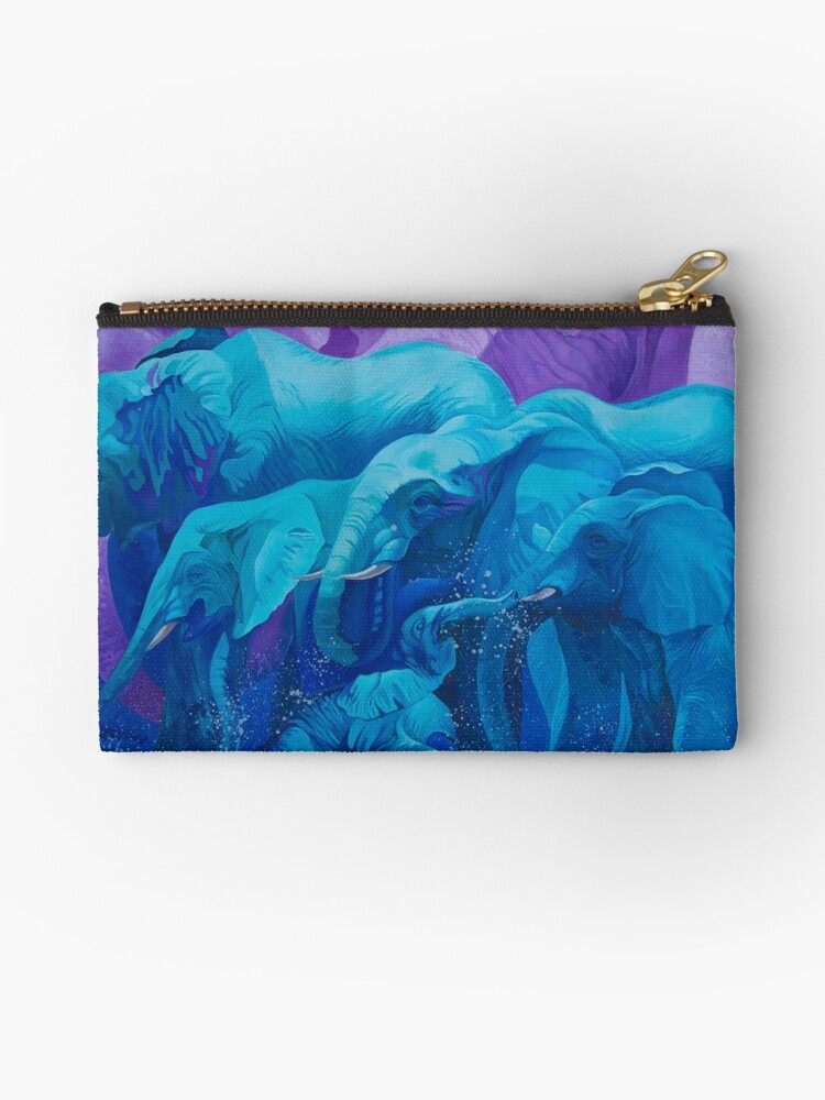 Thumbnail 1 of 4, Zipper Pouch, Blue Dream designed and sold by Binovska.