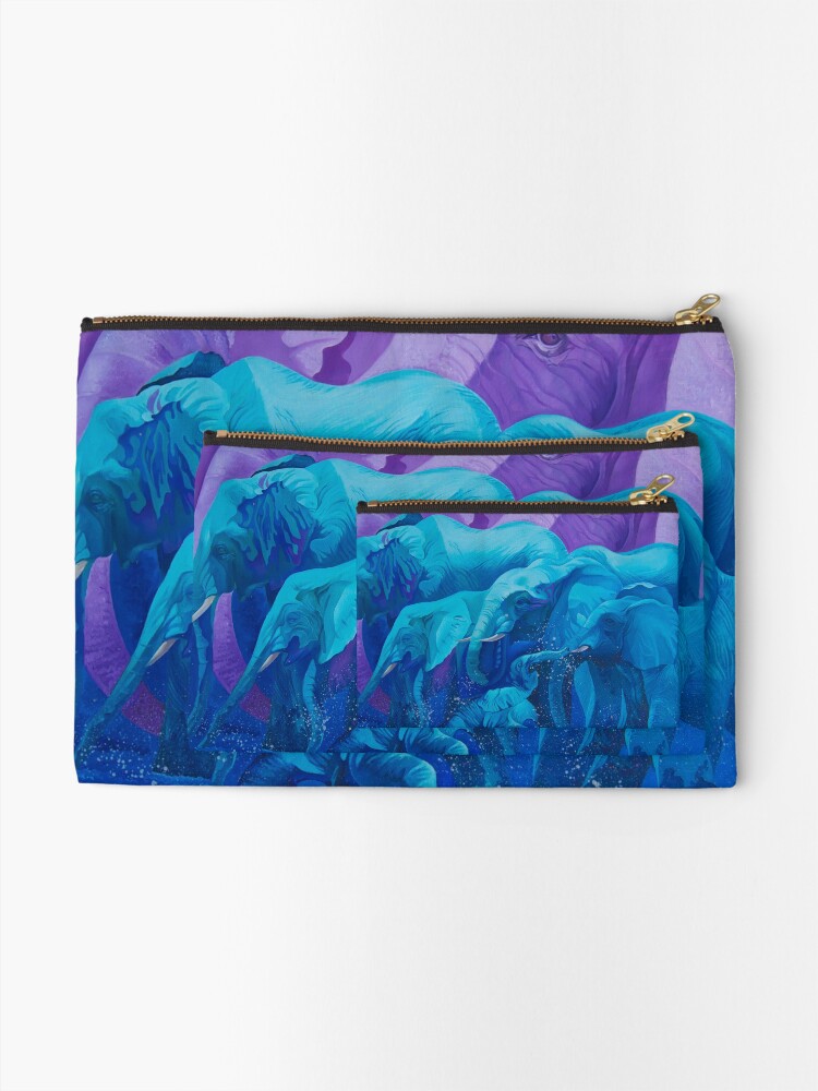 Thumbnail 2 of 4, Zipper Pouch, Blue Dream designed and sold by Binovska.