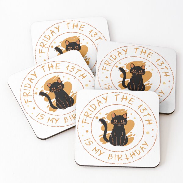 Item preview, Friday the 13th is my birthday - black cat version designed and sold by TheBeesForYou.