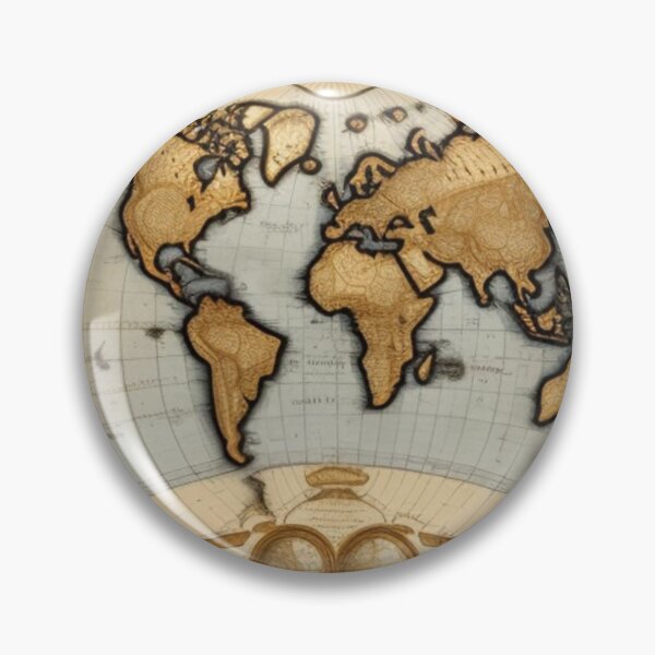 Item preview, Vintage map of the world  designed and sold by Roxburylane.