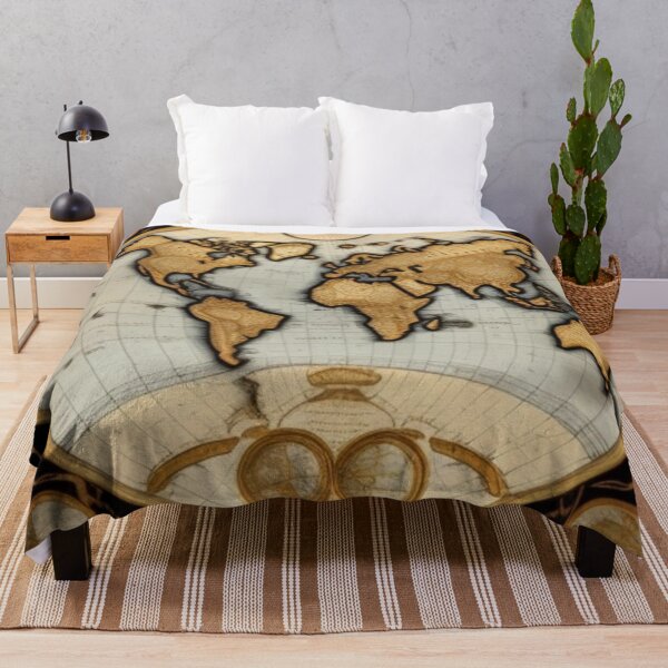 Item preview, Vintage map of the world  designed and sold by Roxburylane.