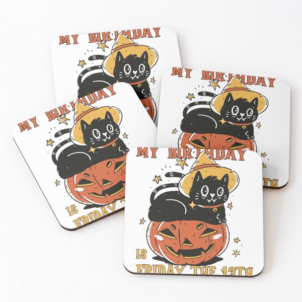 Item preview, My Birthday is Friday the 13th - Funny Friday the 13th Birthday  designed and sold by TheBeesForYou.