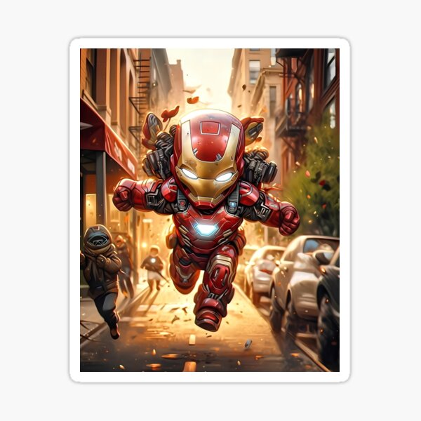 Item preview, Ironman children's version, cute Ironman midjourney special design designed and sold by MiidjourneyART.