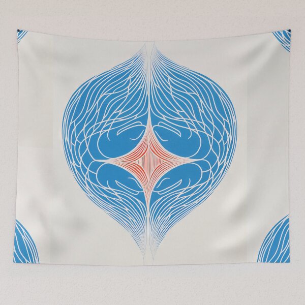 Item preview, Harmonious Mantas and Watercolors: An Asian-inspired Abstraction designed and sold by Piotrek0001.