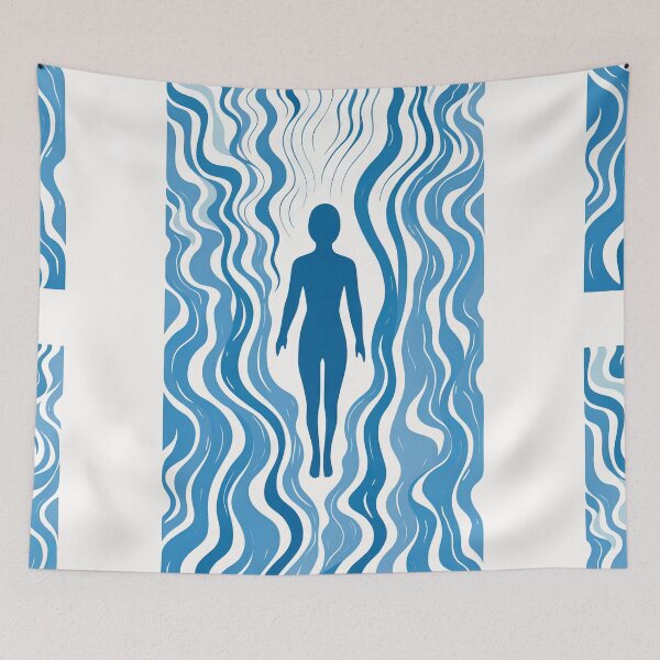 Item preview, Harmonious Mantas and Watercolors: An Asian-inspired Abstraction designed and sold by Piotrek0001.