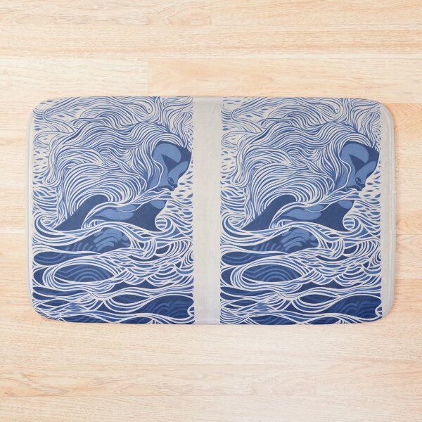 Item preview, Harmonious Mantas and Watercolors: An Asian-inspired Abstraction designed and sold by Piotrek0001.
