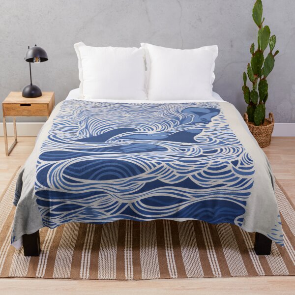 Item preview, Harmonious Mantas and Watercolors: An Asian-inspired Abstraction designed and sold by Piotrek0001.