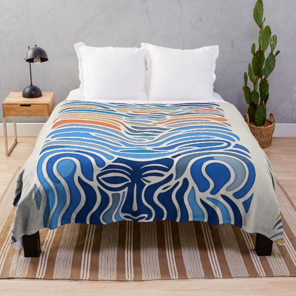 Item preview, Harmonious Mantas and Watercolors: An Asian-inspired Abstraction designed and sold by Piotrek0001.