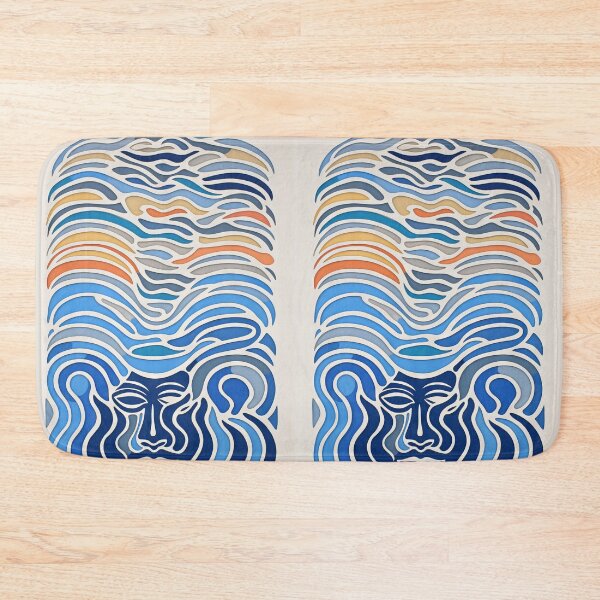 Item preview, Harmonious Mantas and Watercolors: An Asian-inspired Abstraction designed and sold by Piotrek0001.