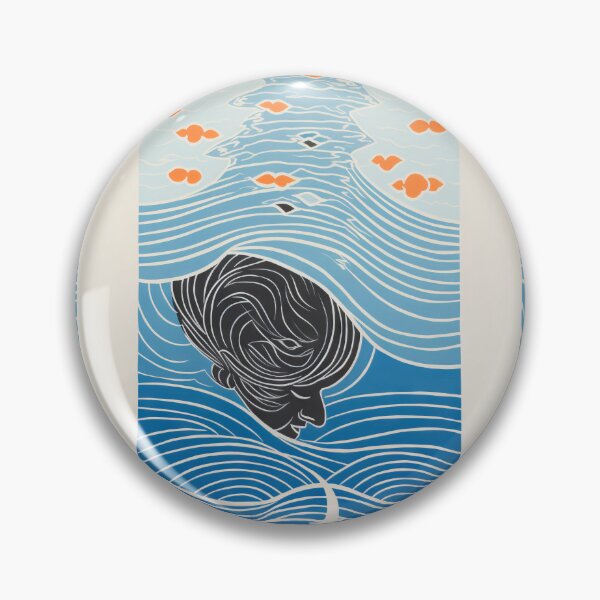 Item preview, Harmonious Mantas and Watercolors: An Asian-inspired Abstraction designed and sold by Piotrek0001.