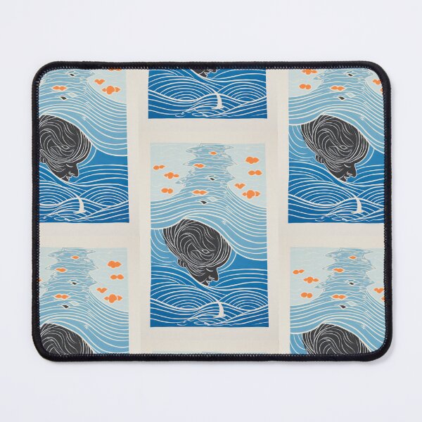 Item preview, Harmonious Mantas and Watercolors: An Asian-inspired Abstraction designed and sold by Piotrek0001.
