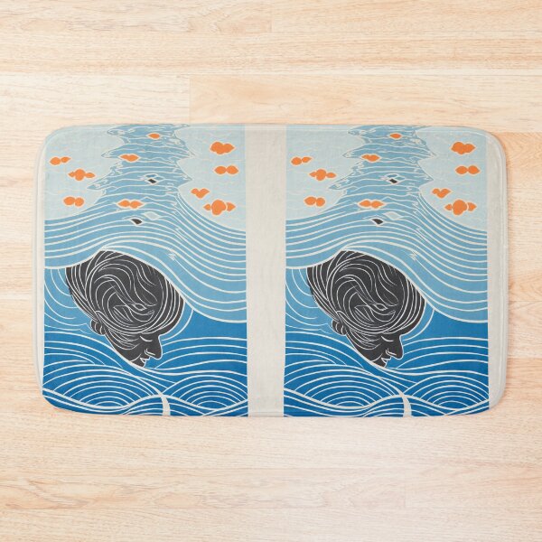Item preview, Harmonious Mantas and Watercolors: An Asian-inspired Abstraction designed and sold by Piotrek0001.