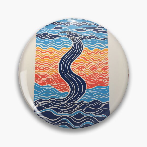 Item preview, Harmonious Mantas and Watercolors: An Asian-inspired Abstraction designed and sold by Piotrek0001.