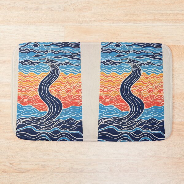 Item preview, Harmonious Mantas and Watercolors: An Asian-inspired Abstraction designed and sold by Piotrek0001.