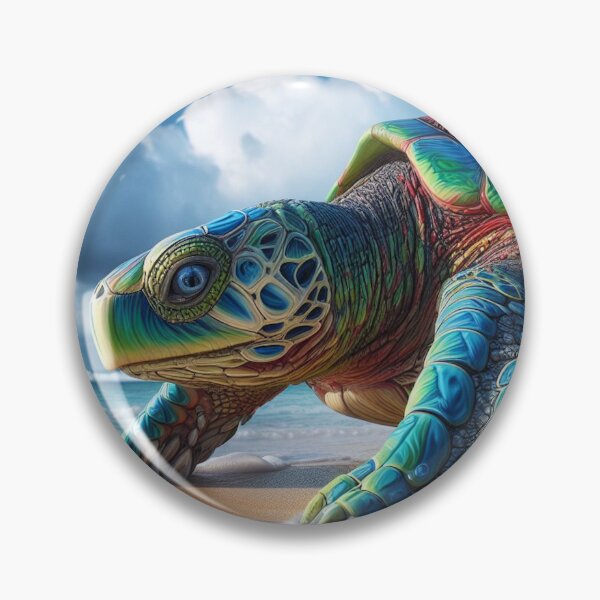 Item preview, Iguana Sea Turtle on a Beach designed and sold by ComputerContent.