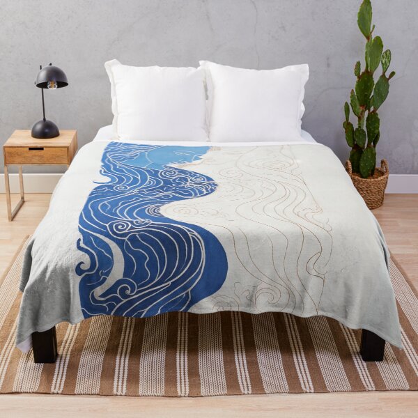 Item preview, Harmonious Mantas and Watercolors: An Asian-inspired Abstraction designed and sold by Piotrek0001.
