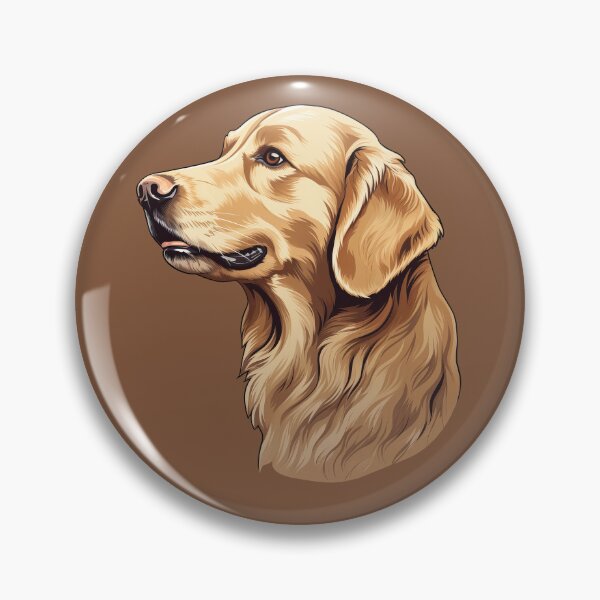 Item preview, Goldie Retriever Dog Head Portrait Illustration designed and sold by solrevolver.