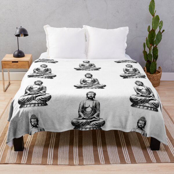 Item preview, Buddha Black White , Meditation Sticker For Different Surfaces designed and sold by MartynGrey.