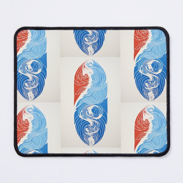 Item preview, Harmonious Mantas and Watercolors: An Asian-inspired Abstraction designed and sold by Piotrek0001.