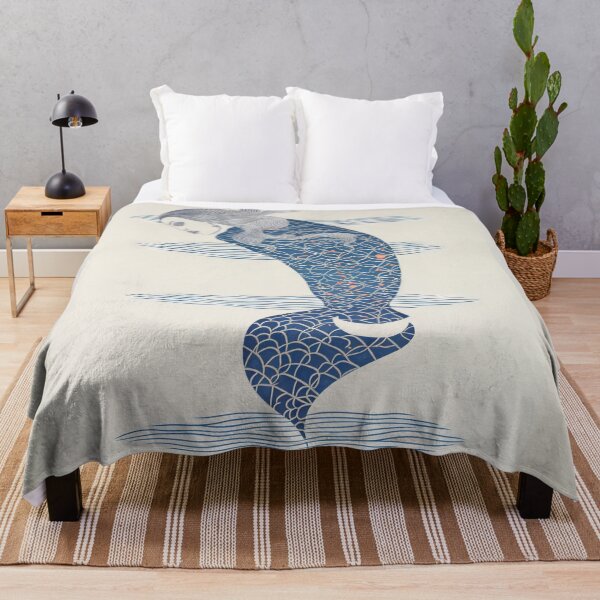 Item preview, Harmonious Mantas and Watercolors: An Asian-inspired Abstraction designed and sold by Piotrek0001.