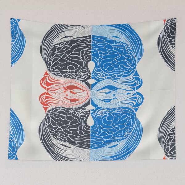 Item preview, Harmonious Mantas and Watercolors: An Asian-inspired Abstraction designed and sold by Piotrek0001.